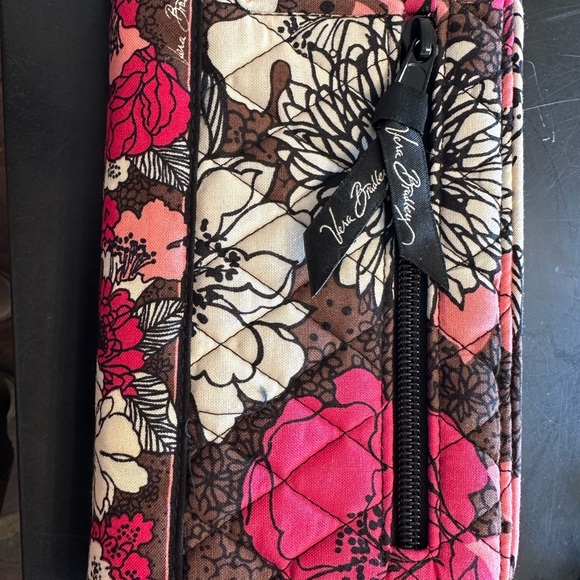 Vera Bradley Pink and Brown Floral Wallet - Picture 2 of 4